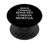 Solo el Buen lenguaje es un Idioma Muerto Idioma Latino Divertido PopSockets PopGrip Adhesivo