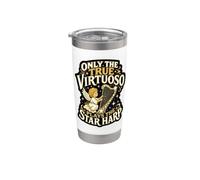 Solo el verdadero virtuoso reproduce música celestial de arpa de estrellas Vaso térmico de acero inoxidable de doble pared