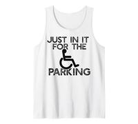 Solo EN EL ESTACIONAMIENTO Lot en Silla de Ruedas Meme Camiseta sin Mangas