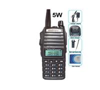 (Solo enchufe USB UV-82 de 5 W) Walkie Talkie UV82 Transceptor FM VHF/UHF de doble banda de 20 km para