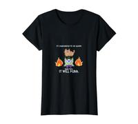 Solo es Peligroso, llévate Esto, It Will Ronr Cat Retro Gamer Camiseta gráfica económica, Mujer, Negro, M