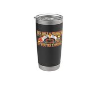 Solo es un problema si estás perdiendo - Funny Casino Gambling Vaso térmico de acero inoxidable de doble pared
