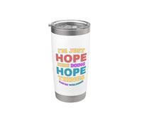 Solo espero hacer cosas de esperanza que seas bienvenido Vaso térmico de acero inoxidable de doble pared