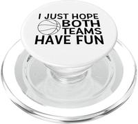 Solo espero Que Ambos Equipos se diviertan Baloncesto PopSockets PopGrip para MagSafe