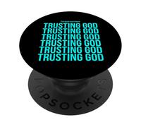 Solo Estoy aquí confiando en Dios Repita PopSockets PopGrip Adhesivo