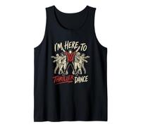 Solo Estoy aquí para Bailar Thriller, Divertida Fiesta de Zom e Halloween Camiseta sin Mangas