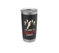 Solo estoy aquí para bailar Thriller, divertida fiesta de zom e Halloween Vaso térmico de acero inoxidable de doble pared