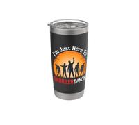 Solo estoy aquí para bailar Thriller, divertida fiesta de zom e Halloween Vaso térmico de acero inoxidable de doble pared