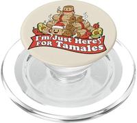 Solo Estoy aquí para Comer Tamales, Comida Divertida de Navidad PopSockets PopGrip para MagSafe