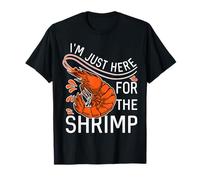 Solo Estoy aquí para el camarón para un Pescador Camiseta