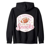 Solo Estoy aquí para el día del Partido de una fanática del fútbol Femenino Sudadera con Capucha