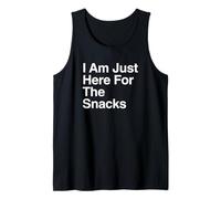 Solo Estoy aquí para el Entusiasta de los bocadillos Foodie Evento Camiseta sin Mangas