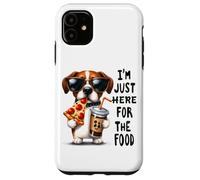 Solo estoy aquí para el humor del perro de comida Carcasa para iPhone 11