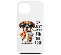 Solo estoy aquí para el humor del perro de comida Carcasa para iPhone 13