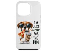 Solo estoy aquí para el humor del perro de comida Carcasa para iPhone 13 Pro