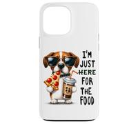 Solo estoy aquí para el humor del perro de comida Carcasa para iPhone 13 Pro Max