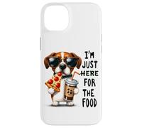 Solo estoy aquí para el humor del perro de comida Carcasa para iPhone 14 Plus
