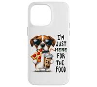 Solo estoy aquí para el humor del perro de comida Carcasa para iPhone 14 Pro Max