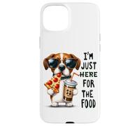 Solo estoy aquí para el humor del perro de comida Carcasa para iPhone 15 Plus