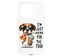 Solo estoy aquí para el humor del perro de comida Carcasa para iPhone 15 Pro