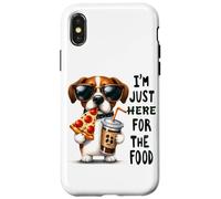 Solo estoy aquí para el humor del perro de comida Carcasa para iPhone X/XS
