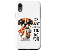 Solo estoy aquí para el humor del perro de comida Carcasa para iPhone XR
