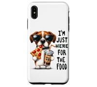 Solo estoy aquí para el humor del perro de comida Carcasa para iPhone XS Max