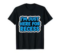 Solo estoy aquí para el recreo, divertido primer día de regreso a clases de los chicos Camiseta