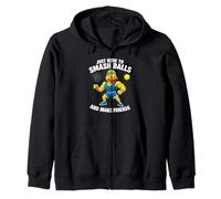 Solo Estoy Aquí para Golpear Pelotas Y Hacer Amigos - Padel Sudadera con Capucha