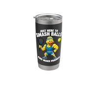 Solo Estoy Aquí Para Golpear Pelotas Y Hacer Amigos - Padel Vaso térmico de acero inoxidable de doble pared