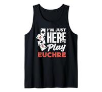 Solo Estoy aquí para Jugar Euchre Camiseta sin Mangas