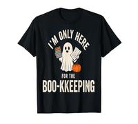 Solo Estoy aquí para la Contabilidad Divertido Fantasma Contable Camiseta