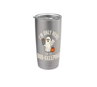 Solo estoy aquí para la contabilidad Divertido Fantasma Contable Vaso térmico de acero inoxidable de doble pared