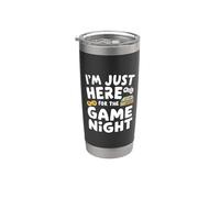 Solo estoy aquí para la decoración nocturna de videojuegos para adultos en familia Vaso térmico de acero inoxidable de doble pared