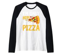 Solo estoy aquí para la pizza Camiseta Manga Raglan