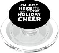 Solo Estoy aquí para Las Fiestas, Divertido Meme navideño PopSockets PopGrip para MagSafe