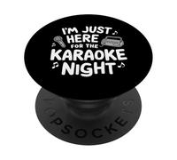 Solo Estoy aquí para una Noche de Karaoke, una máquina de música para una Fiesta de Canto PopSockets PopGrip Adhesivo