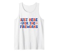 Solo estoy aquí para ver los fuegos artificiales a juego con el atuendo familiar del 4 de julio Camiseta sin Mangas
