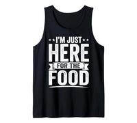 Solo Estoy aquí por la Comida, Divertida, Comida, Fiesta, Hombre, Chico Camiseta sin Mangas