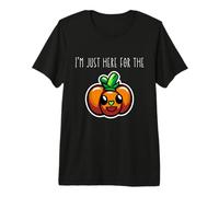 Solo Estoy aquí por la Linda Caricatura de Calabazas de Pumpkin Patch Camiseta Premium