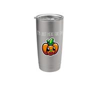 Solo estoy aquí por la linda caricatura de calabazas de Pumpkin Patch Vaso térmico de acero inoxidable de doble pared