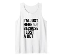 Solo Estoy aquí Porque perdí una Apuesta Divertida Camiseta sin Mangas
