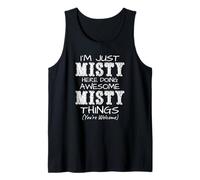 Solo Estoy brumoso aquí Haciendo Cosas increíbles y brumosas Camiseta sin Mangas
