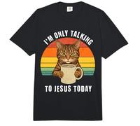 Solo Estoy Hablando con Jesús Hoy Cat Coffee Comfort Colors Adult Heavyweight T-Shirt
