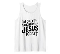 Solo Estoy Hablando con Jesús Hoy Cristiano Divertido Camiseta sin Mangas