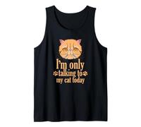 Solo Estoy Hablando con mi Cat Today Persian Cat Camiseta sin Mangas