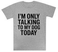 Sólo Estoy Hablando con Mi Perro Kids Grey tee Camiseta De Manga Corta para Niños Kids Grey tee Children Short Sleeve T-Shirt