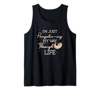 Solo Estoy pangolinando mi Camino a través de la Vida para los Amantes del pangolín Camiseta sin Mangas