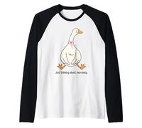 Solo Estoy Pensando en Hacer Ejercicio Funny Goose Runner Walker Gym Camiseta Manga Raglan