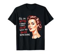 Solo Existo Cuando Necesitas Algo Retro amas de casa Camiseta